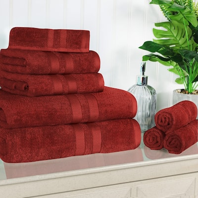Superior Cotton Quick-Drying 8 Piece Highly Absorbent Towel Set