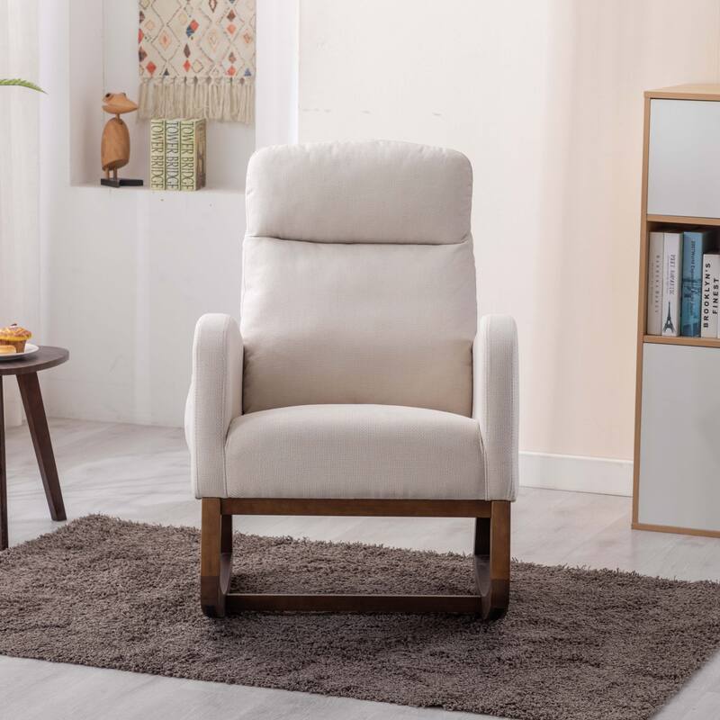 Living room Comfortable rocking chair living room chair - Beige