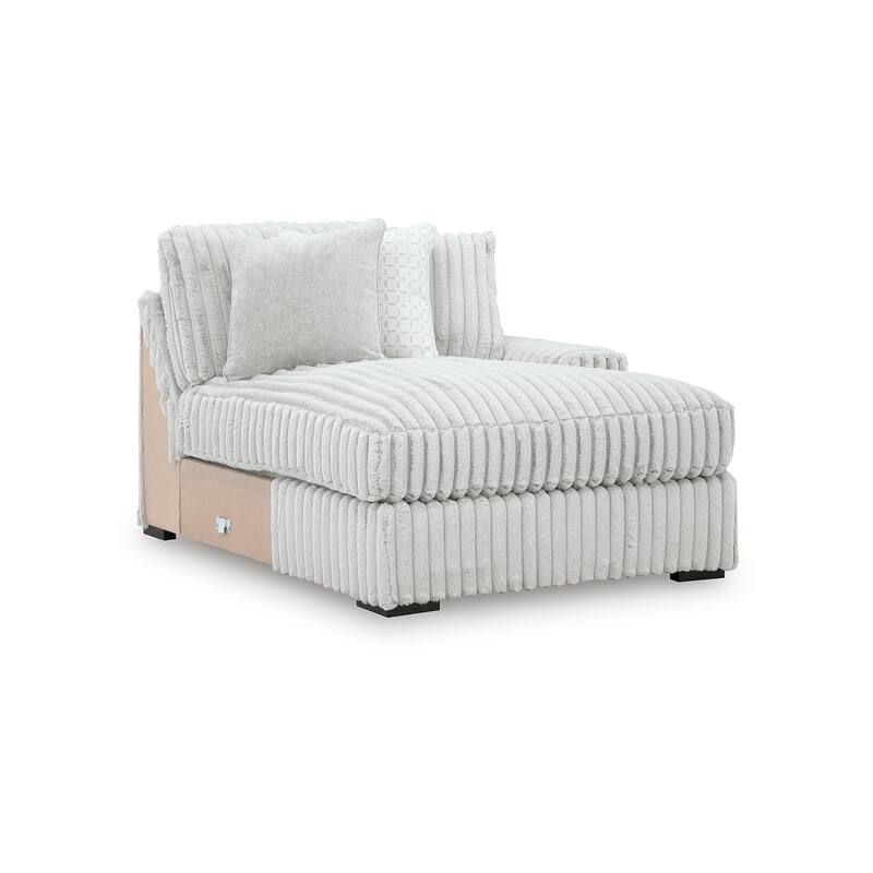 Signature Design by Ashley Stupendous White 3-Piece Sectional with Chaise - 142" W x 67" D x 41" H