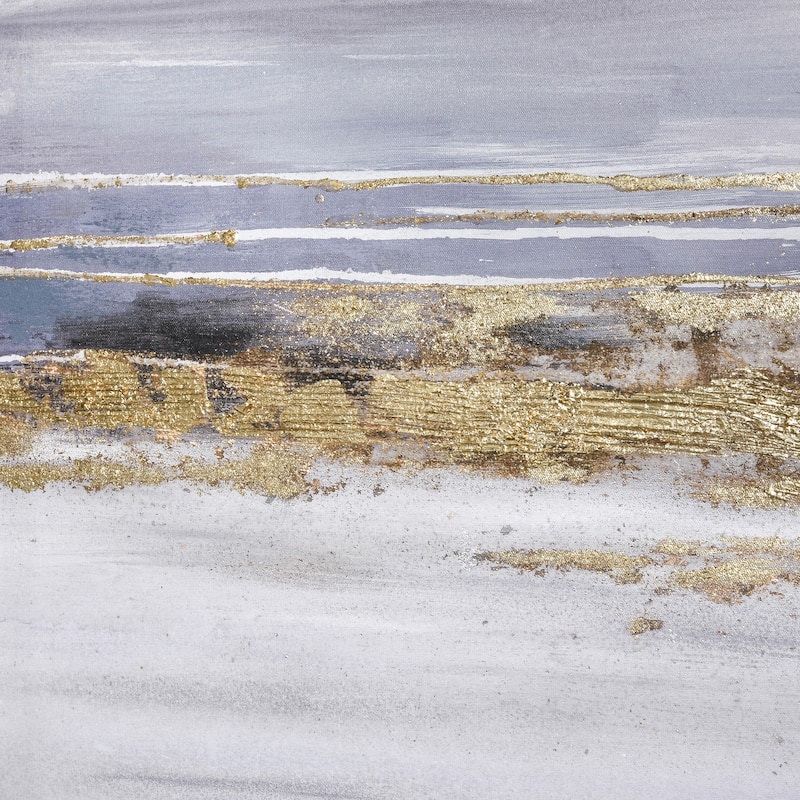 Elk Home Jones Sound Gray Fabric 47.25 Inch Wide Wall Art