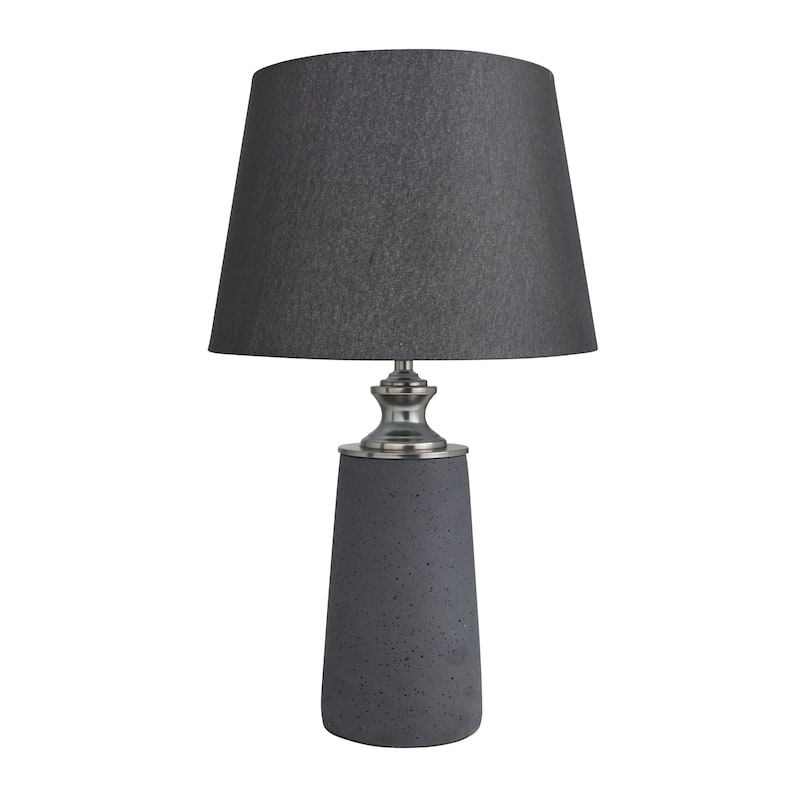 Cement Stone Room Table Lamp - Black - Roche River Decor - Black