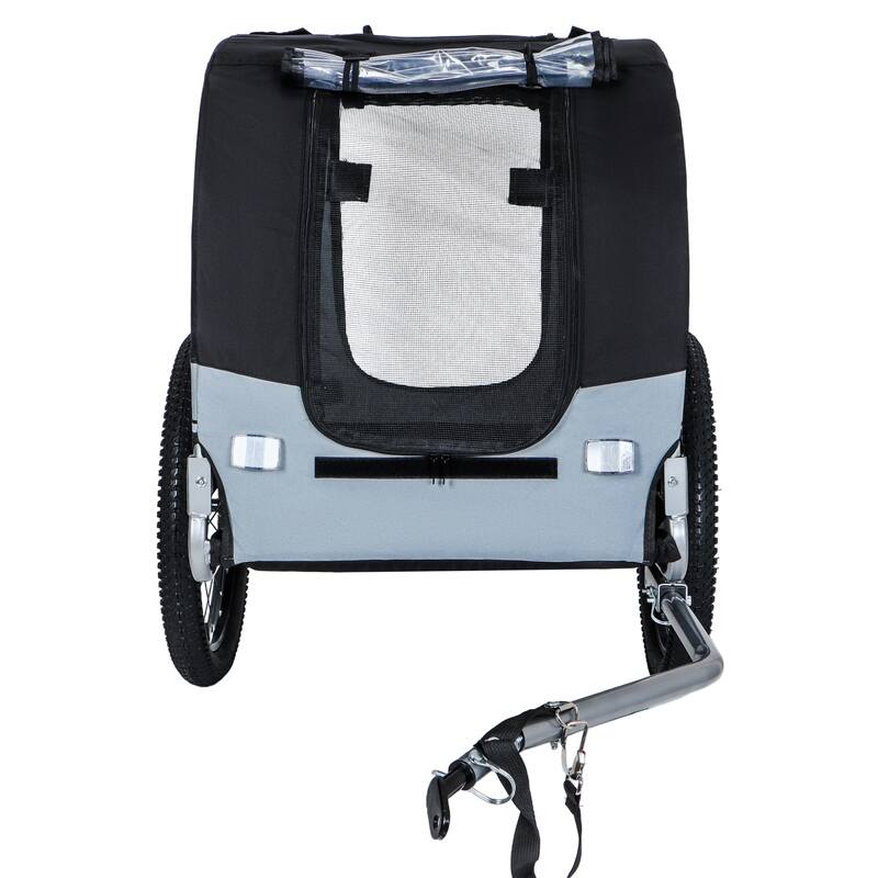 Large Folding Bike Trailer for Dogs, 100LB Capacity All-Terrain Pet Carrier for Cycling, Jogging, Camping & Outdoor Adventures