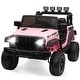 preview thumbnail 18 of 20, 12V Ride On Truck Car, Electric Car for Kids with Remote Control Pink