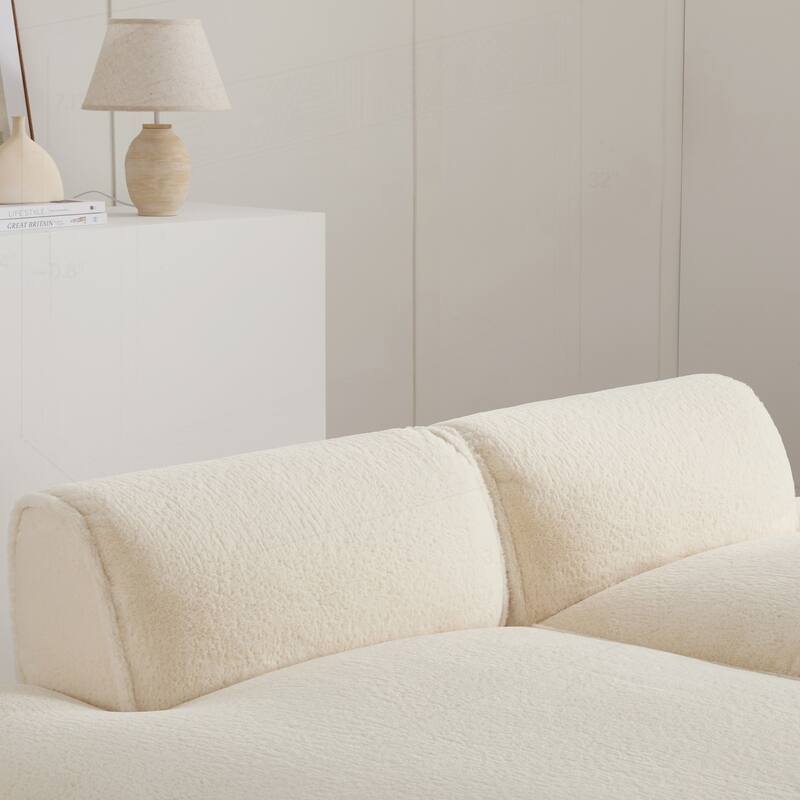 Spacious Foam-Filled Modular Sofa Bed for Living Room, Elderly-Friendly Design