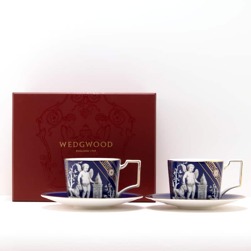 Wedgwood Renaissance Gold Teacup Saucer 8.45oz, Set of 2 - 8.45 oz
