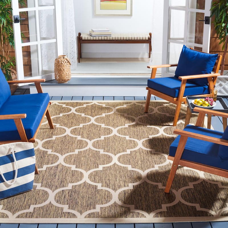 SAFAVIEH Courtyard Kathy Indoor/ Outdoor Waterproof Patio Backyard Rug