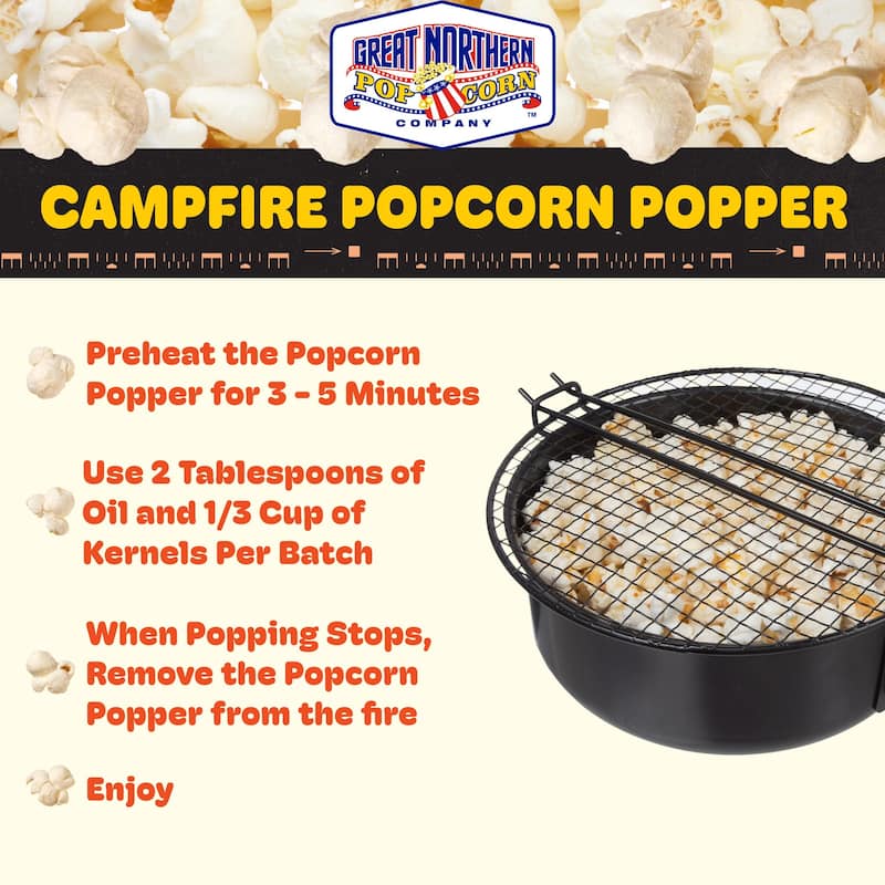 Great Northern Campfire Popcorn Popper