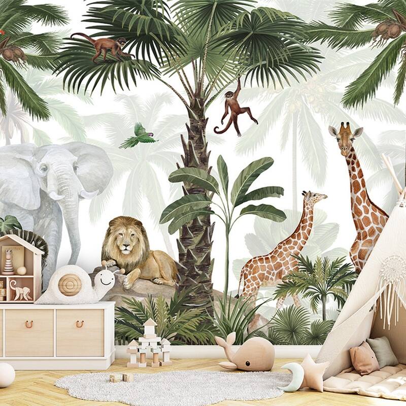Tempaper Jungle Party Peel and Stick Wall Mural - 8' x 13'