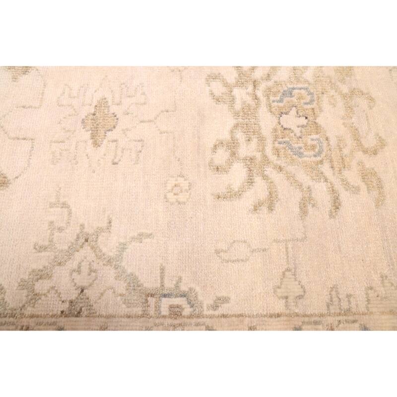ECARPETGALLERY Hand-knotted Modern Oushak Beige Wool Rug - 7'11 x 9'11