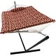 preview thumbnail 54 of 71, Sunnydaze Rope Hammock with 12-Foot Stand, Hammock Pad & Pillow
