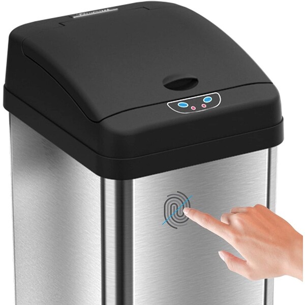 iTouchless 13 Gal Extra-Wide Stainless Steel Sensor Kitchen