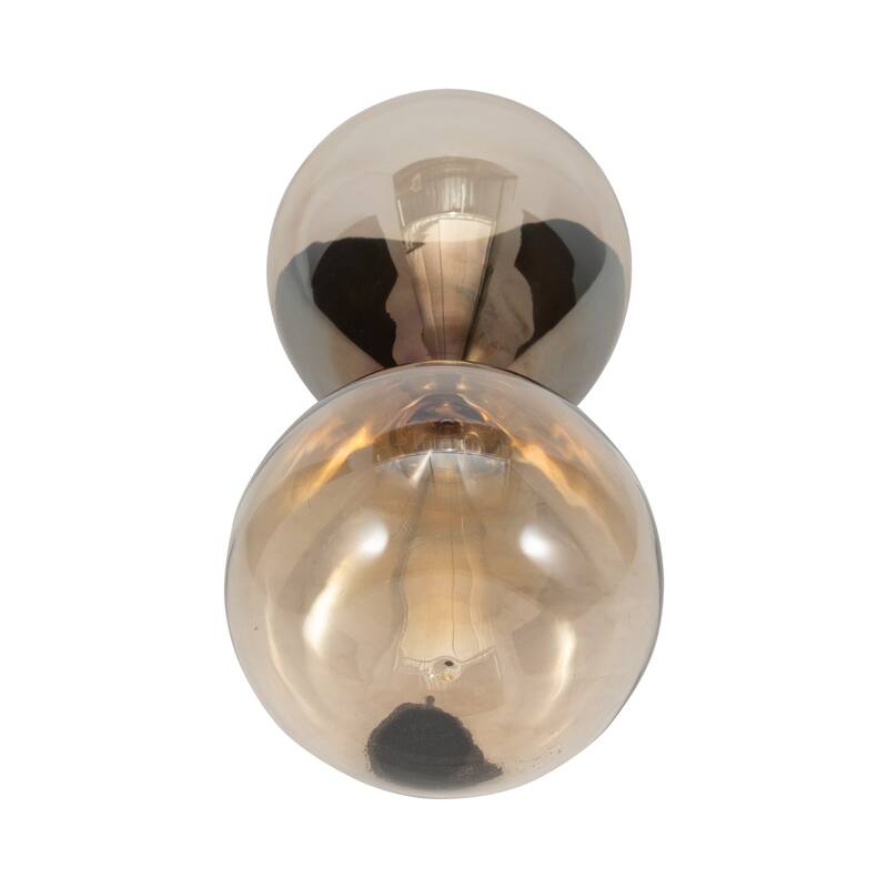 Sagebrook Home Glass Amber Hourglass, Elegant Decorative Objects