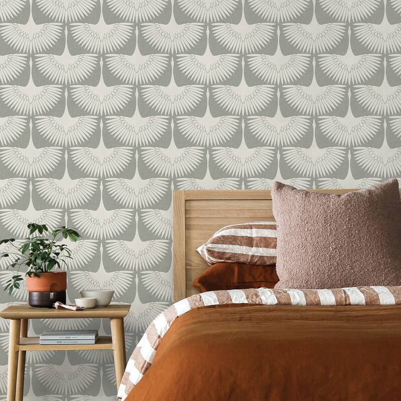 Genevieve Gorder Feather Flock Removable Peel and Stick Wallpaper