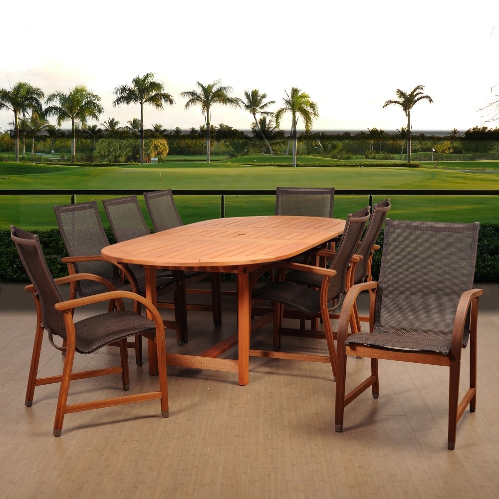 Amazonia arizona eucalyptus shop patio dining set