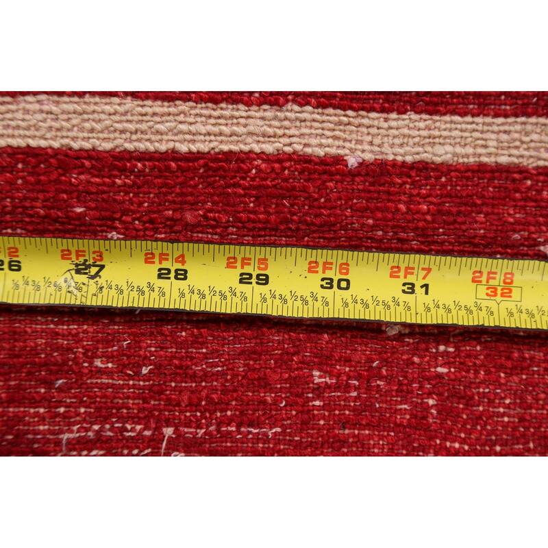 Geometric Gabbeh Kashkoli Oriental Area Rug Hand-knotted Wool Carpet - 2'7" x 4'2"