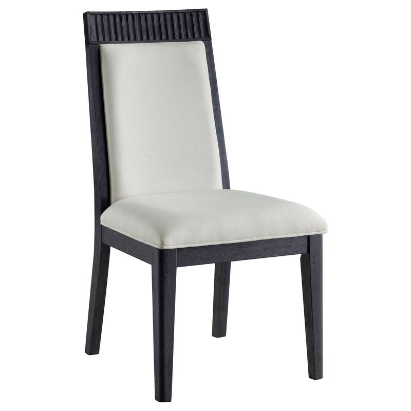 Brookmead Dining Side Chair Ivory and Black (Set of 2)