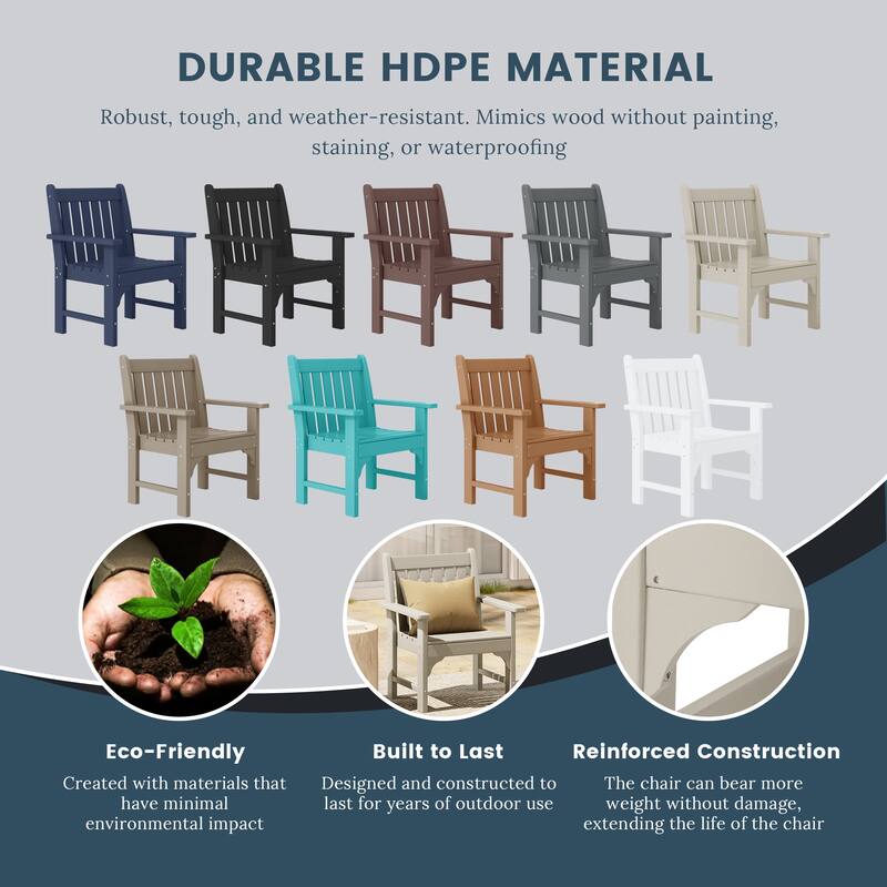 Laguna Outdoor Patio Garden Arm Chair Set with Side Table