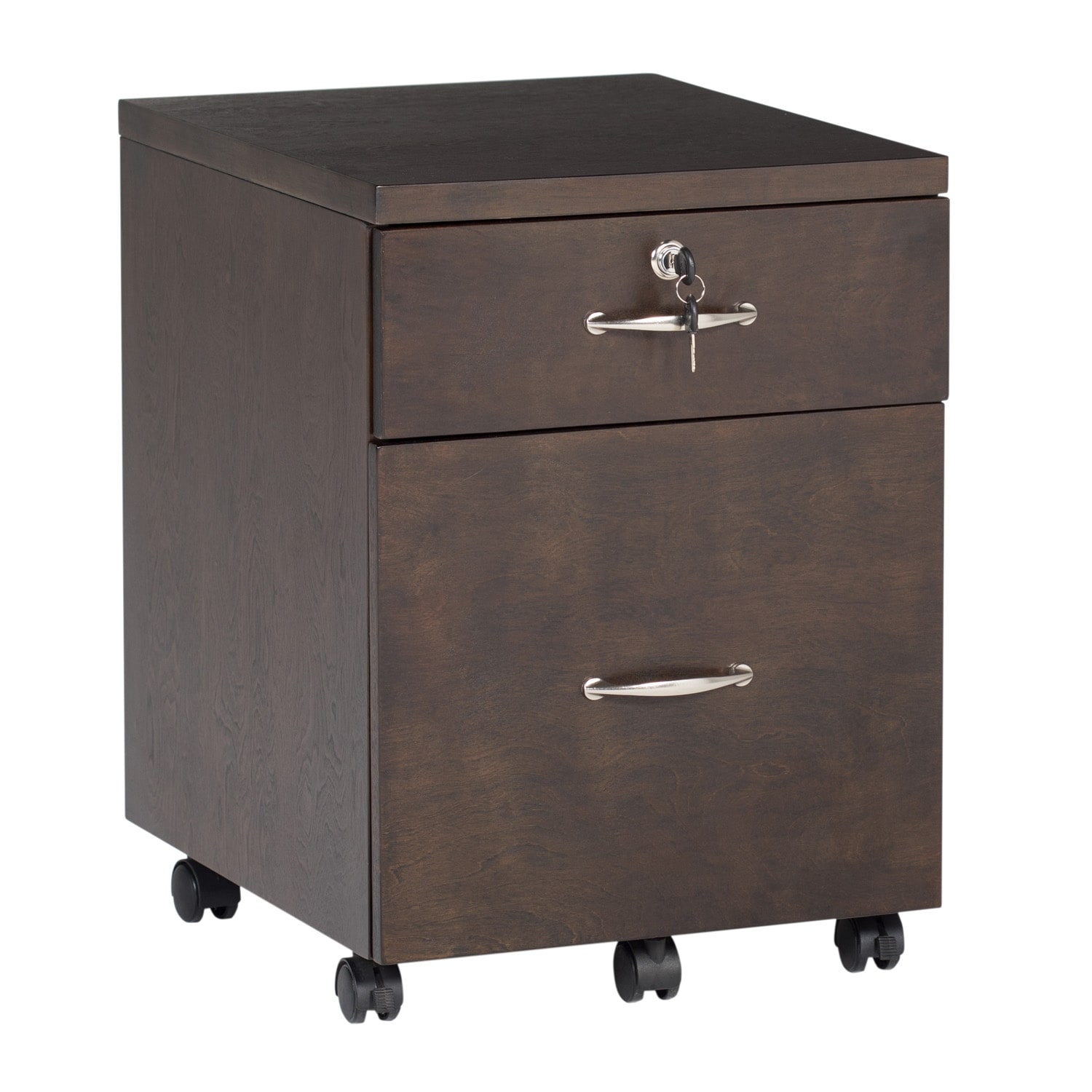 Shop Offex Newel Mobile 2 Drawer Wood Filing Cabinet With Lock