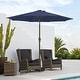 preview thumbnail 45 of 76, 9-ft Patio Market Umbrella with Tilting Pole, Waterproof & Breathable Canopy