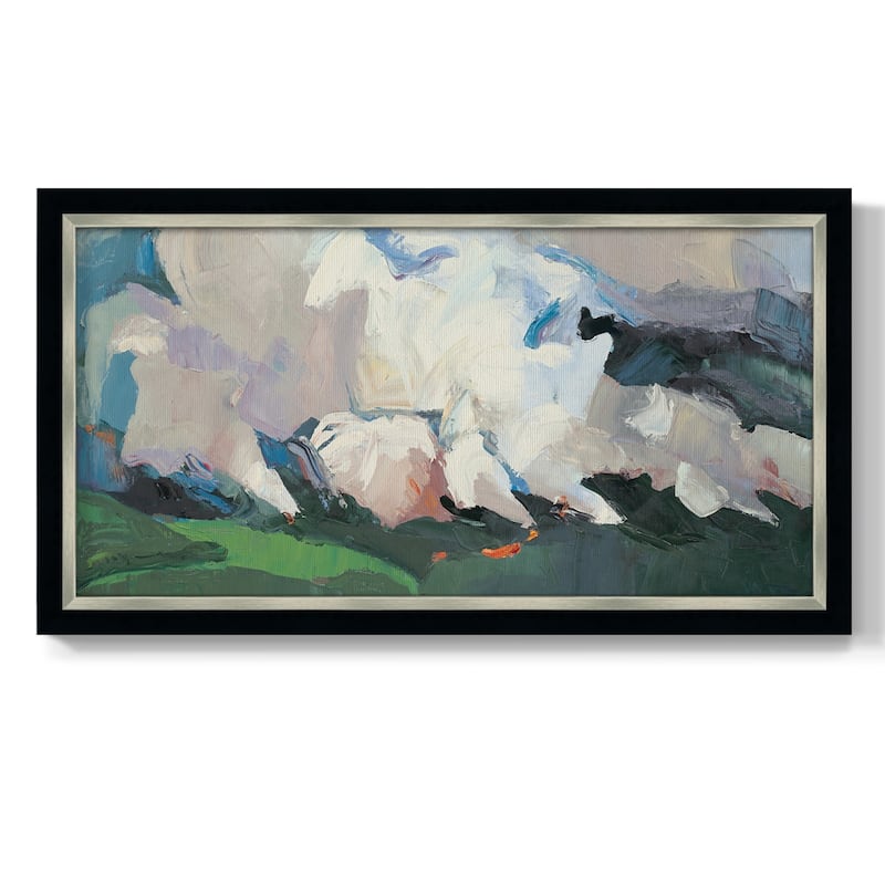 Meadow Valley Fire Premium Framed Canvas- Ready to Hang - 22x42 - Charcoal