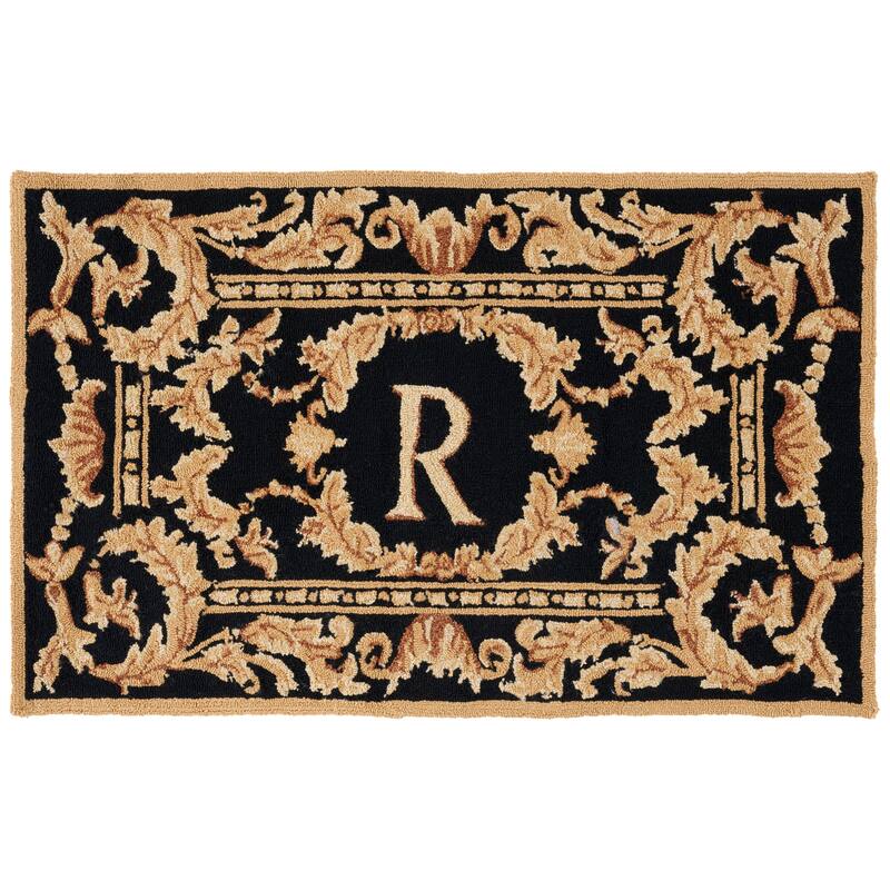 SAFAVIEH Handmade Monogram Kyousuke Casual Rug - 2' 6" x 4' - Black - R