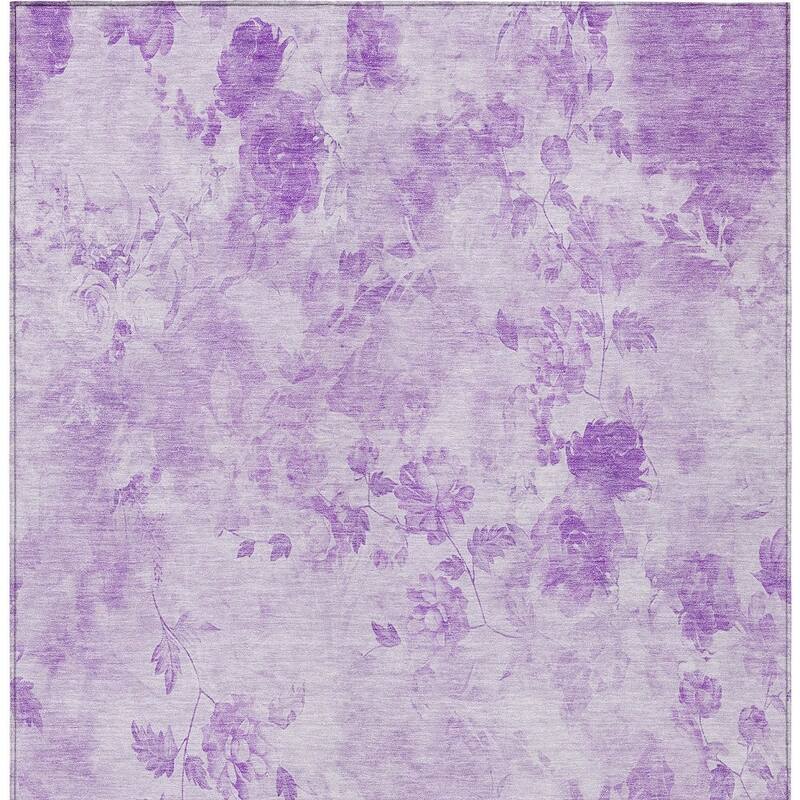 HomeRoots Floral Transitional Rectangle Outdoor Rug