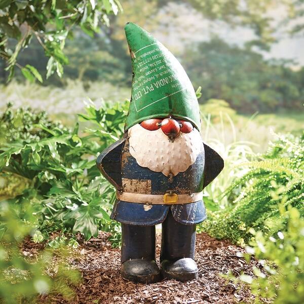 Shop Art Artifact Recycled Metal Garden Gnome Indoor Outdoor