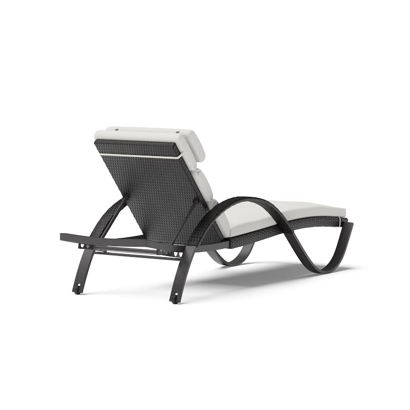 Deco 2 Aluminum Outdoor Patio Chaise Lounges Set