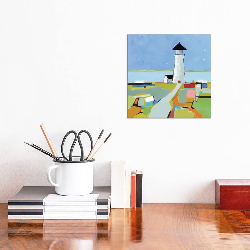 iCanvas "To the Lighthouse" by Phyllis Adams Canvas Print - 12x12x1.5