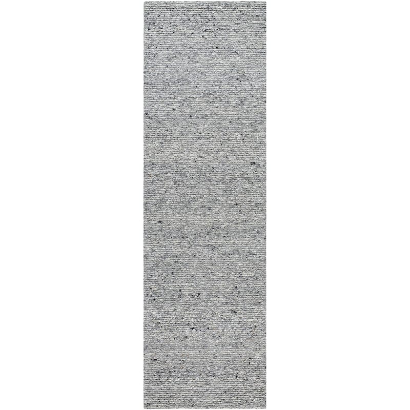 Livabliss Farmhouse Passion Solid Area Rug - 3' x 10' - Slate - Runner