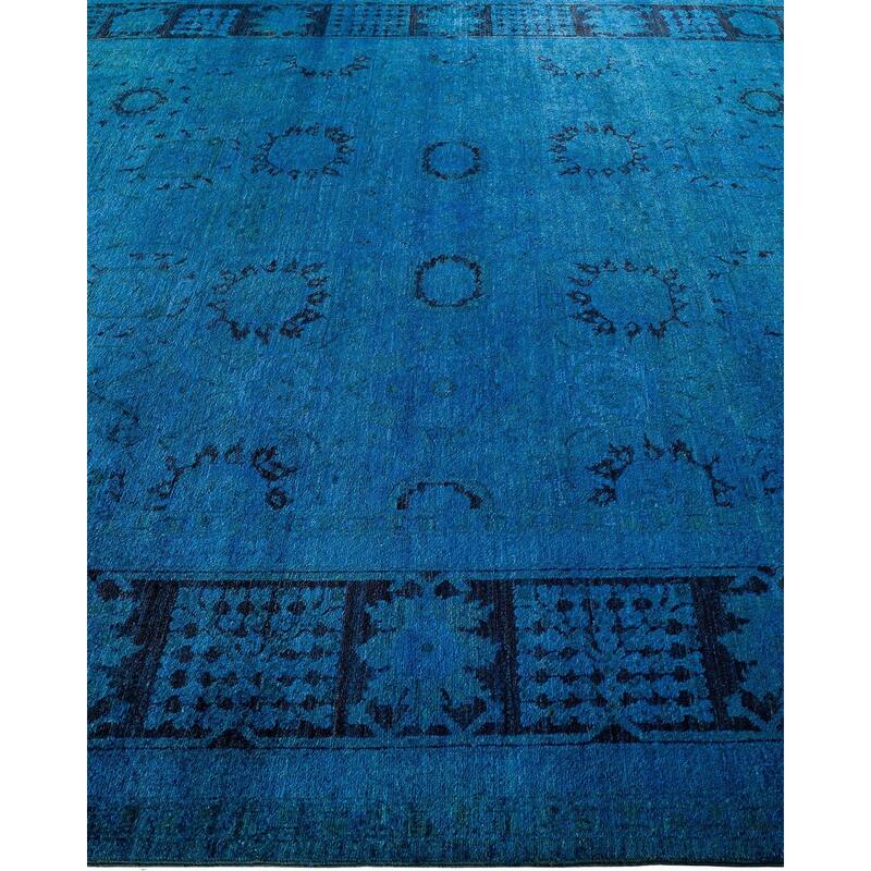 Vibrance, One-of-a-Kind Handmade Area Rug - Blue, 8' 2" x 10' 6" - 8' 2" x 10' 6"