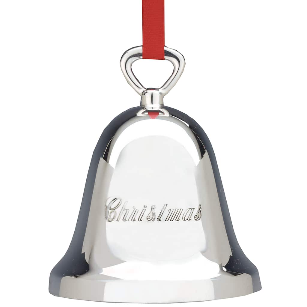 Reed And Barton Ringing in the Season Christmas Bell Silverplate Ornament