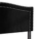 preview thumbnail 9 of 17, CraftPorch Velvet Nailhead Trim Upholstered Adjustable Headboard