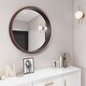preview thumbnail 18 of 23, 30 in. Round Framed Wall Mounted Bathroom Vanity Mirror