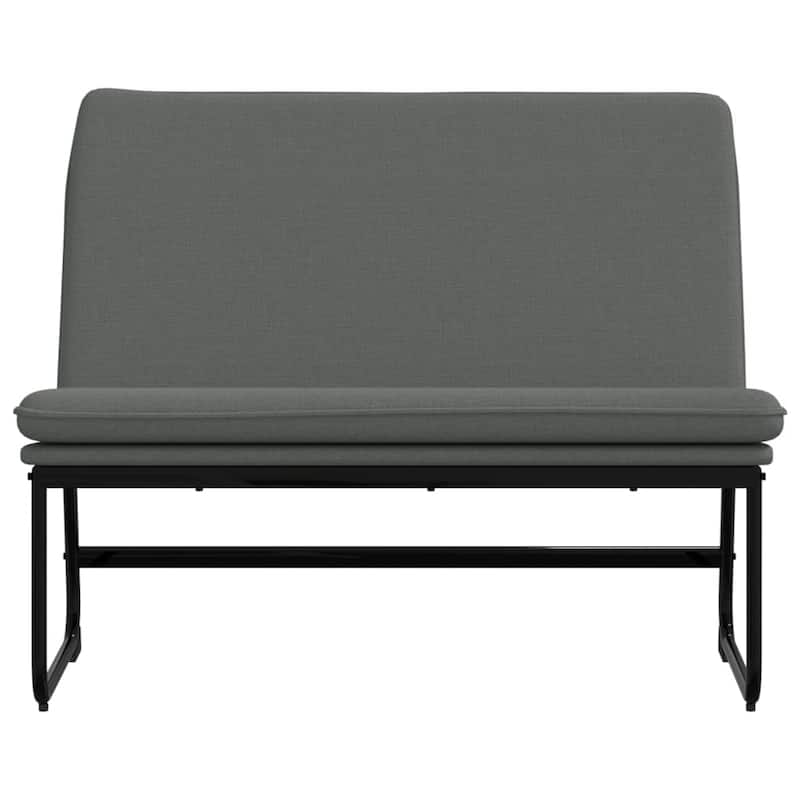 vidaXL Bench Dark Gray 39.4"x29.5"x29.9" Fabric - 39.4" x 29.5" x 29.9"