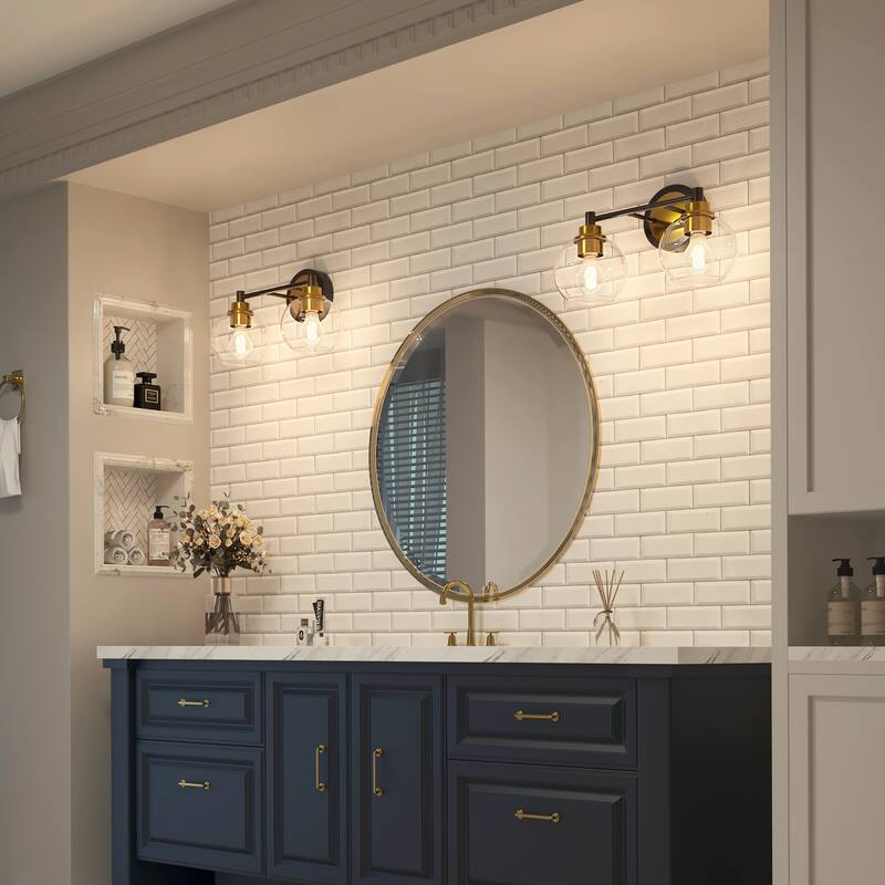 Dimmable Bathroom Vanity Light Globe Glass Shades