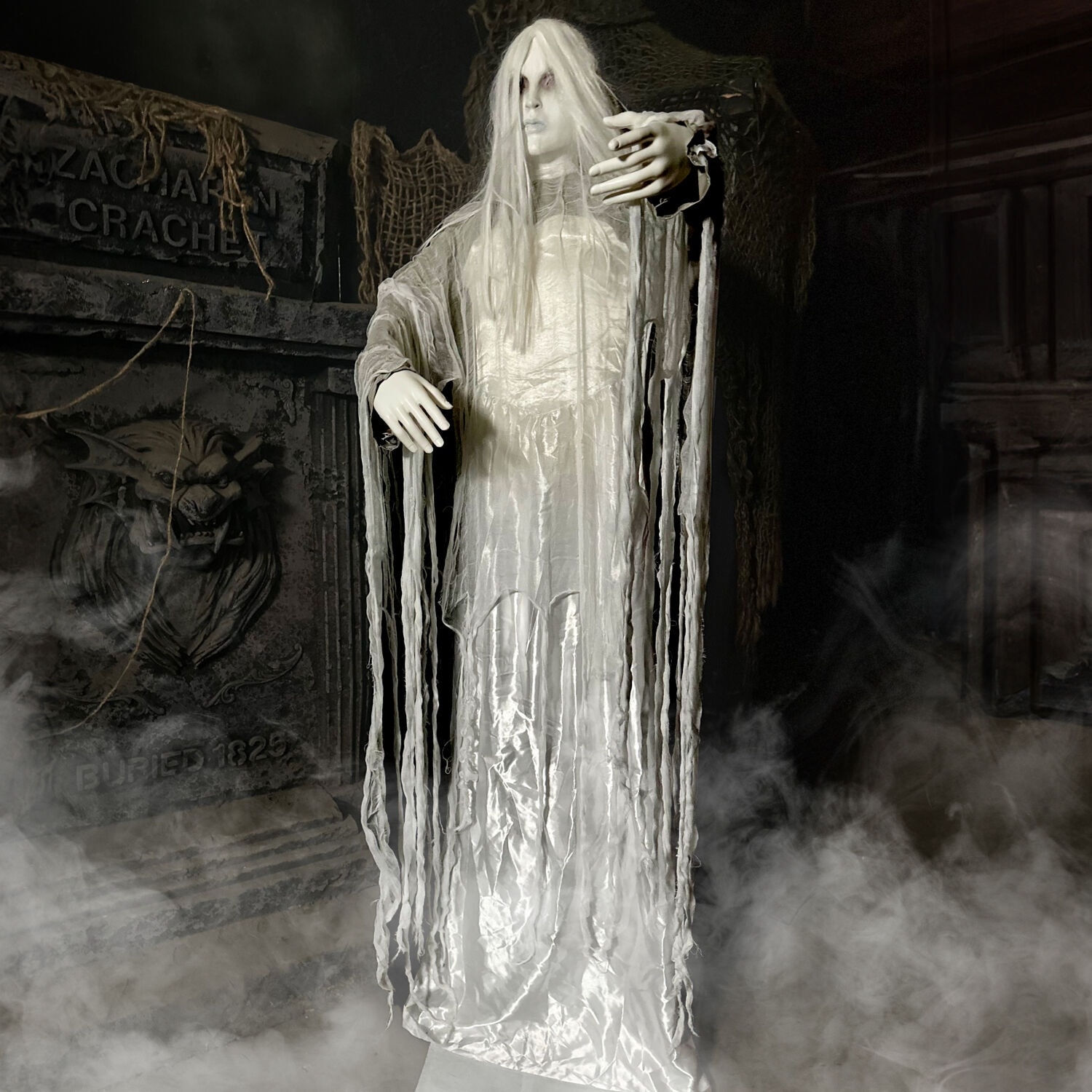 Haunted Hill Farm Rising Ghost Woman by Tekky, Premium Halloween Animatronic