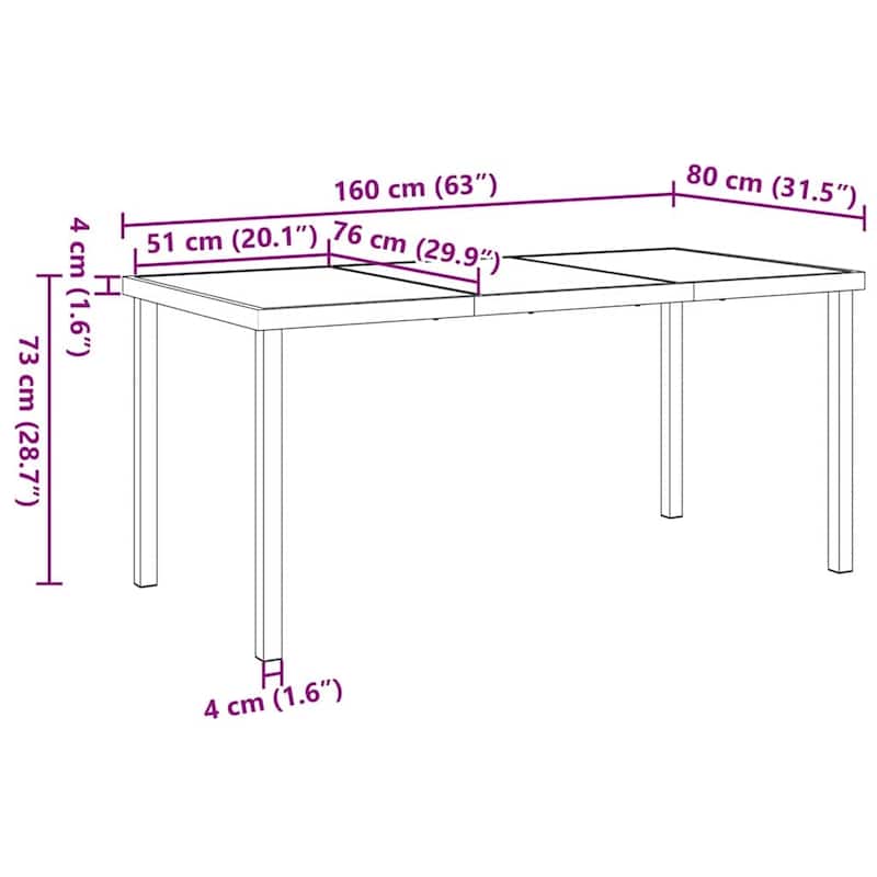vidaXL Garden Dining Set poly rattan