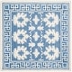 preview thumbnail 11 of 23, SAFAVIEH Handmade Bella Viva Modern Floral Wool Rug 5' Square - Blue/Ivory - Square