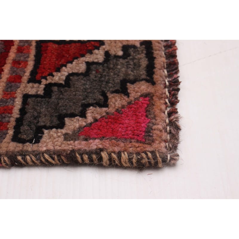 ECARPETGALLERY Hand-knotted Melis Vintage Red Wool Rug - 4'8 x 9'3