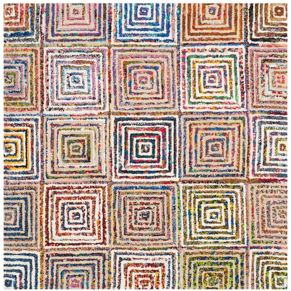 SAFAVIEH Handmade Nantucket Vangelija Contemporary Cotton Rug