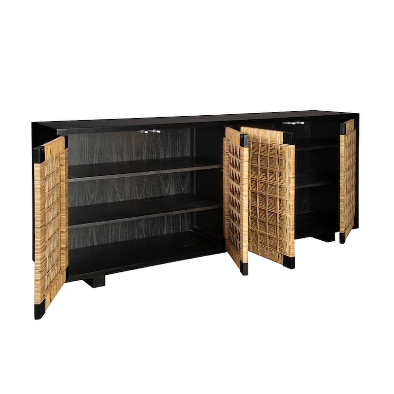 Furniture Classics Solid Wood Grove Hill Buffet Sidboard Server - Brown