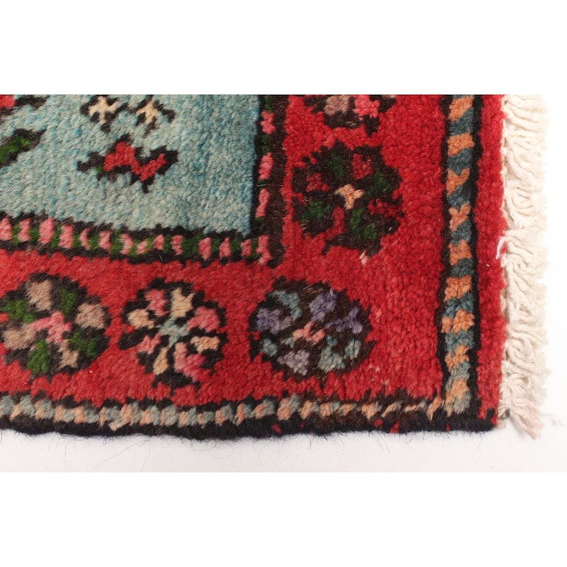 ECARPETGALLERY Hand-knotted Konya Anatolian Red Wool Rug - 3'10 x 7'3