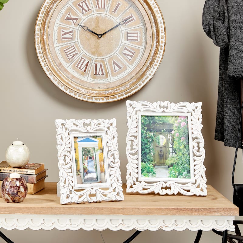 White Wood Farmhouse Photo Frame Standard