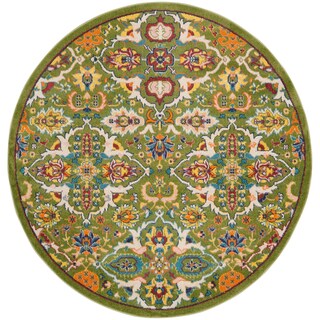 Nourison Allur Contemporary Boho Floral Medallion Area Rug