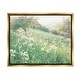 preview thumbnail 8 of 15, Stupell Spring Meadow Grassland Field Floater Canvas Wall Art by Leah Straatsma 21 x 17 - Gold