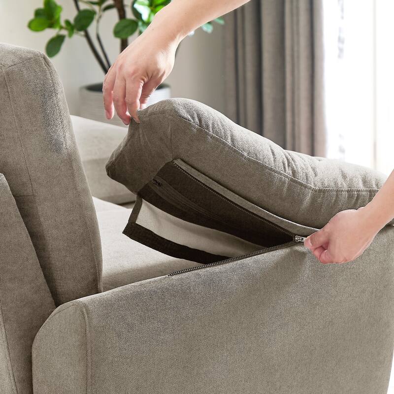 Jarenie Sofa Couch Upholstered L Shape Sectional Sofas Sets for Living Room