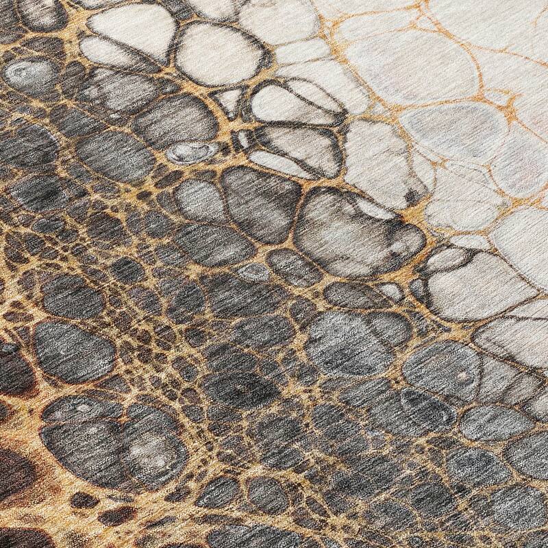 HomeRoots Abstract Transitional Rectangle Outdoor Rug