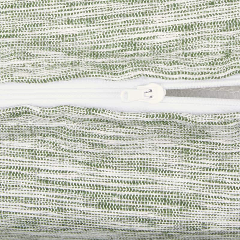 Navy And Off-White Tonal Recycled Cotton Pillow Cover 18x18 (Set of 2)