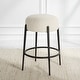 preview thumbnail 4 of 4, Uttermost Arles Plush Counter Stool - 17.5"W x 26"H x 17.5"D